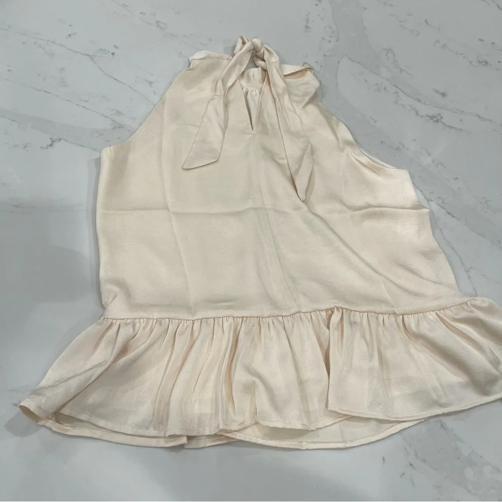 NWT Strut & Bolt for Vici cream halter top with tie - Picture 10 of 16